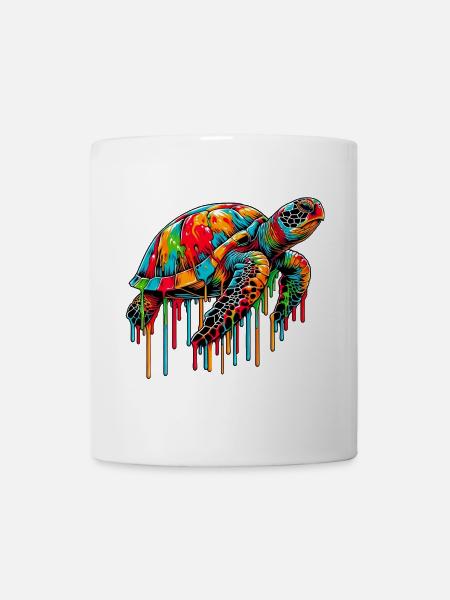 Schildkröte - Tasse - Weiß