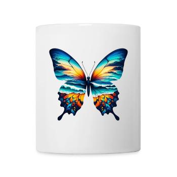 Schmetterling - Tasse - Weiß - Vorne