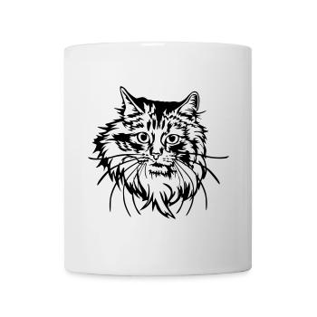 Norwegische Waldkatze - Tasse - Weiß - Vorne