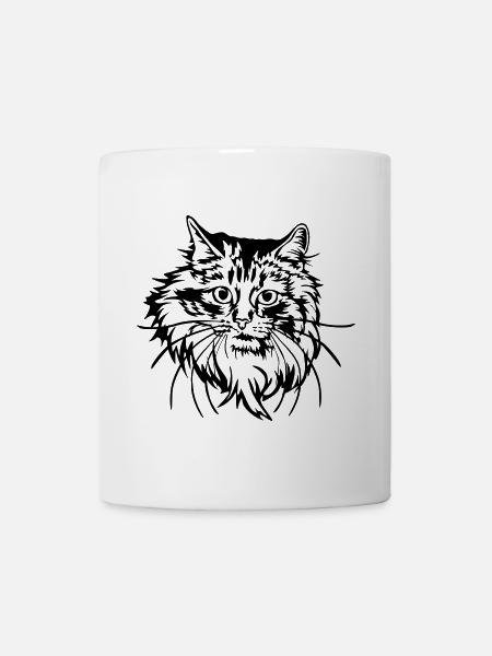 Norwegische Waldkatze - Tasse - Weiß