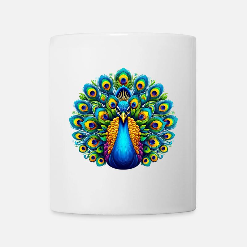 Paon - Mug blanc - blanc