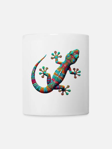 Gecko - Tasse - Weiß