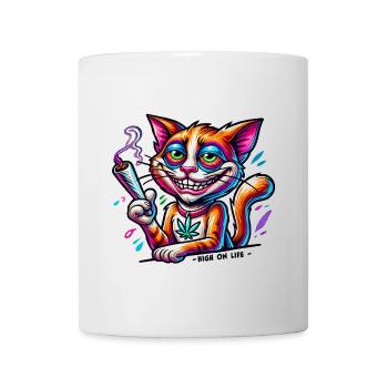 High Cat - High on live - Tasse - Weiß - Vorne