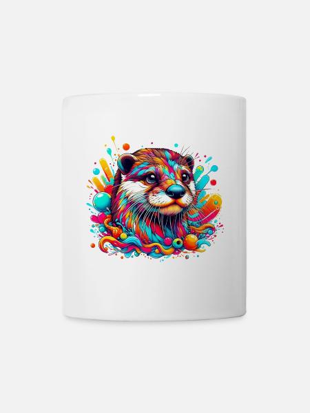 Loutre - Mug blanc - blanc