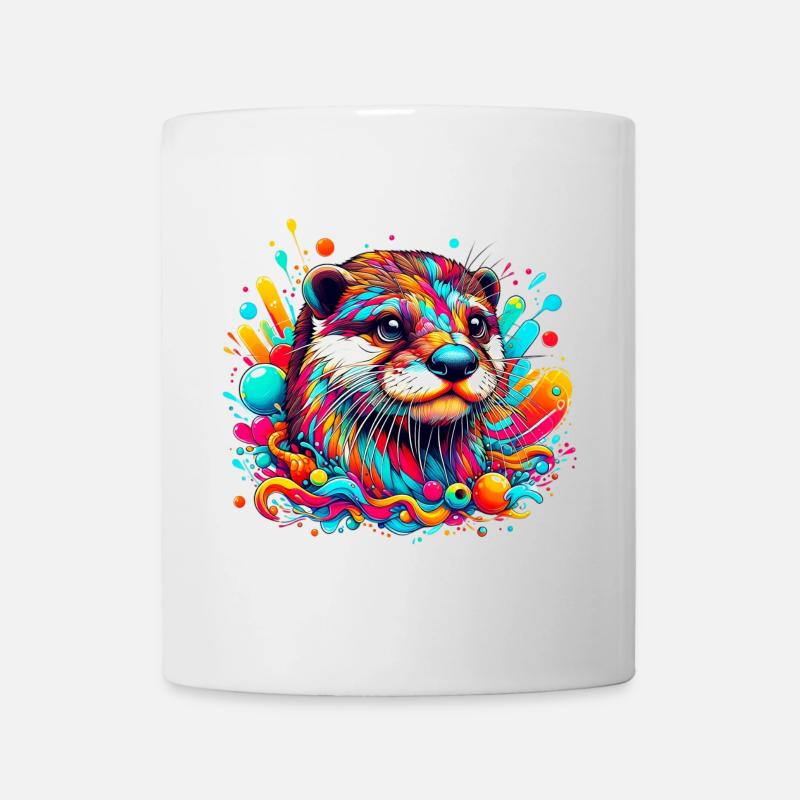 Loutre - Mug blanc - blanc