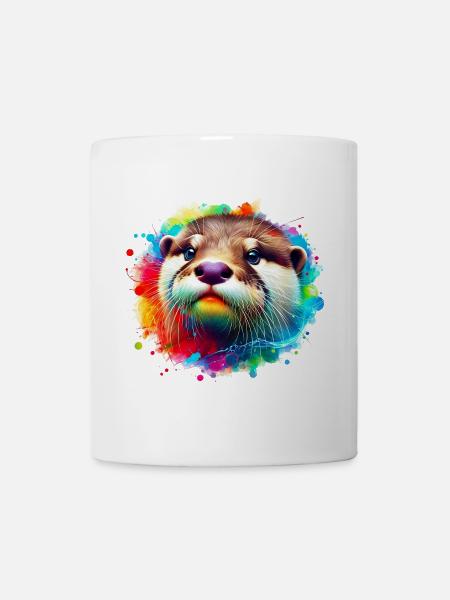 Loutre - Mug blanc - blanc