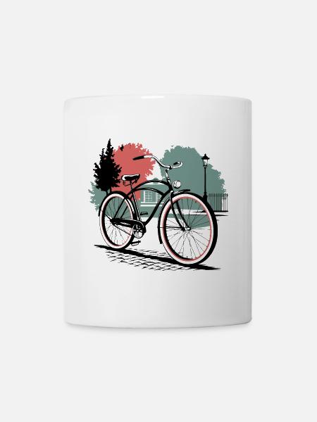 Vintage Bicycle Serenity - Mug - white