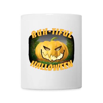 Halloween Kürbis - Tasse - Weiß - Vorne