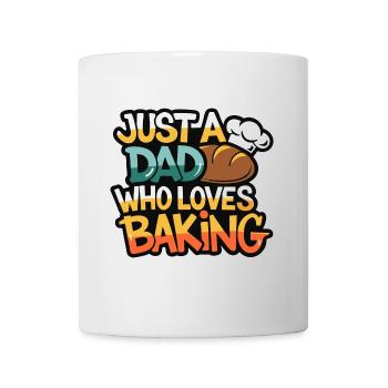 Dad loves to bake bread - Dad is our baker - Mug - white - Front