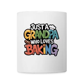 Grandpa is a baker, our grandpa likes to bake - Mug - white - Front