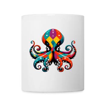 Krake - Tasse - Weiß - Vorne