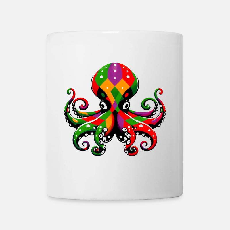 Pieuvre - Mug blanc - blanc