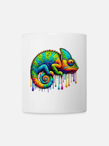 Chamäleon - Tasse - Weiß