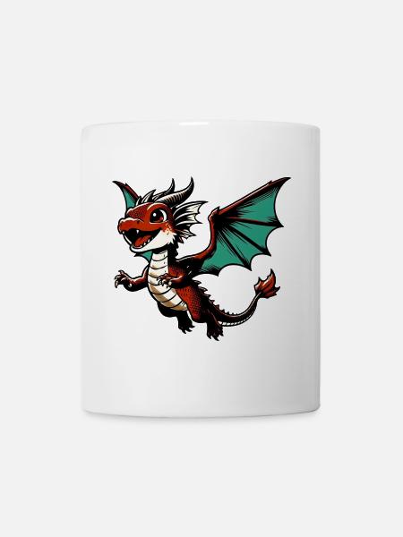 Drache - Tasse - Weiß