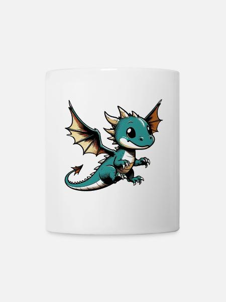 Drache - Tasse - Weiß