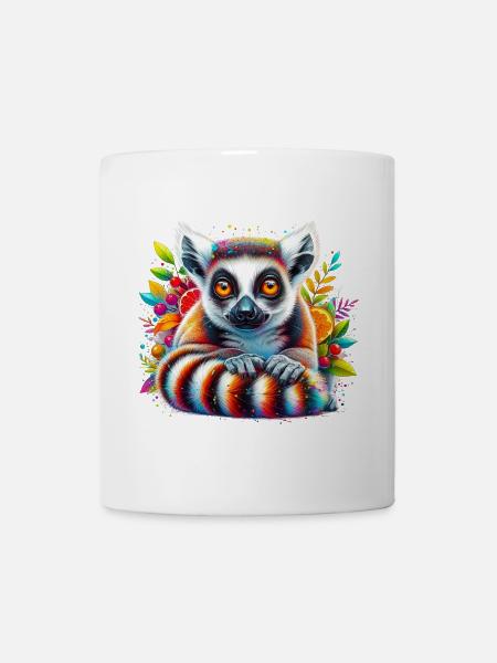 Lemur - Tasse - Weiß