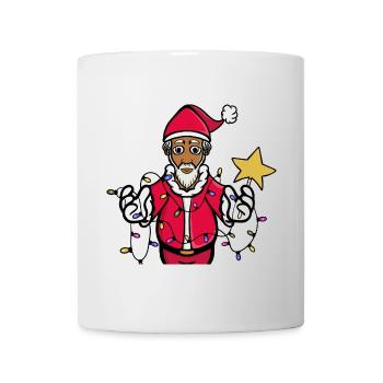 Ein strahlender Weihnachtsmann - Tasse - Weiß - Vorne