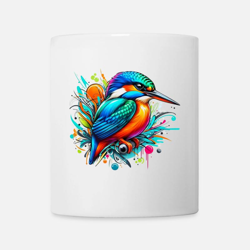 Eisvogel - Tasse - Weiß
