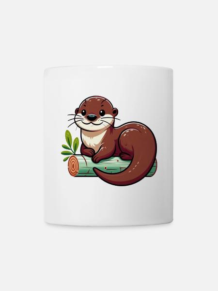 Loutre - Mug blanc - blanc