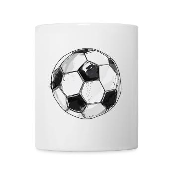 Fußball Grafik Retro - Tasse - Weiß - Vorne