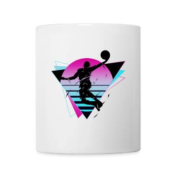 Basketball Basketball Player Fan Neon Colorful - Mug - white - Front