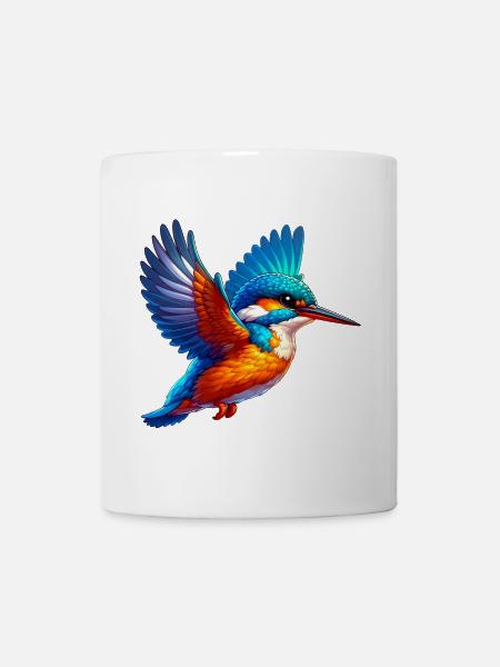 Eisvogel - Tasse - Weiß