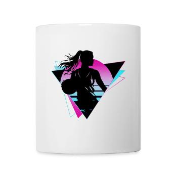 Basketball Basketball Player Fan Neon Colorful - Mug - white - Front