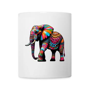 Éléphant - Mug blanc - blanc - Devant