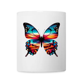 Schmetterling - Tasse - Weiß - Vorne