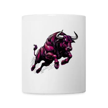 Stier - Tasse - Weiß - Vorne