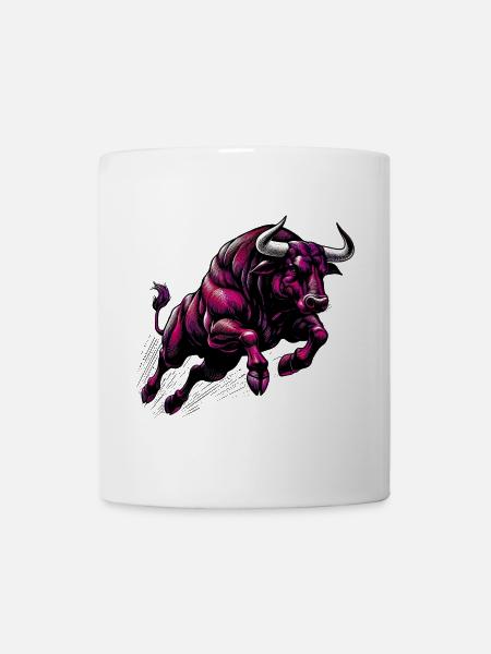 Stier - Tasse - Weiß