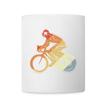Cyclist Vintage Look - Mug - white - Front