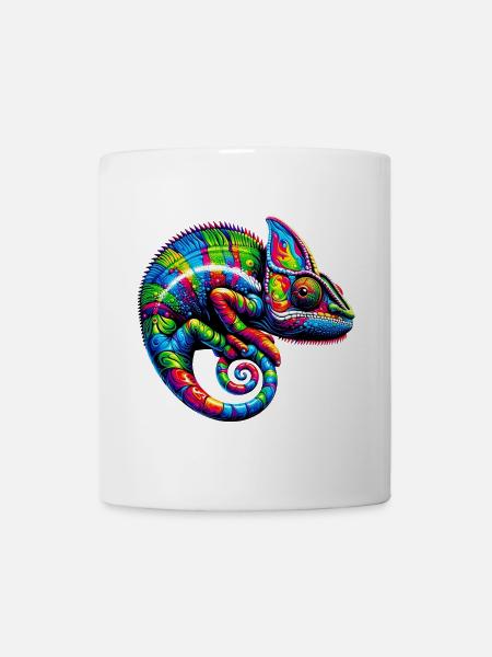 Chamäleon - Tasse - Weiß