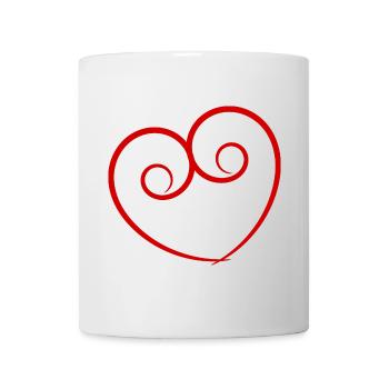 HEART. NOEL. CHRISTMAS. HEARTS. HEART. FATHER's DAY - Mug - white - Front