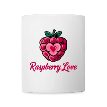 Cherry Heart Embrace Illustration - Mug - white - Front