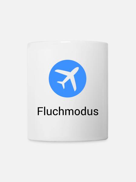 Airplane Mode Swearing Airplane Icon Office Humor Funny - Mug - white