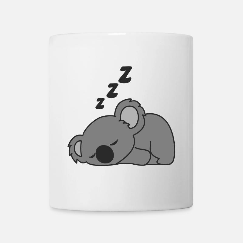 sleepy koala - Tasse - Weiß