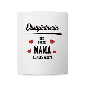 Mama Obstgärtnerin Muttertag Geburtstag Mutter - Tasse - Weiß - Vorne