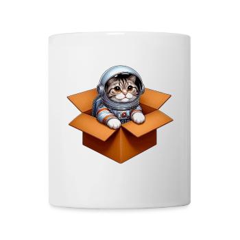 Astronaut Katze - Tasse - Weiß - Vorne