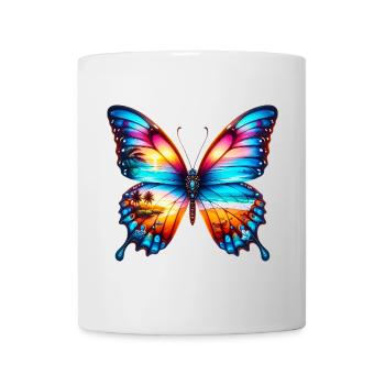 Schmetterling - Tasse - Weiß - Vorne
