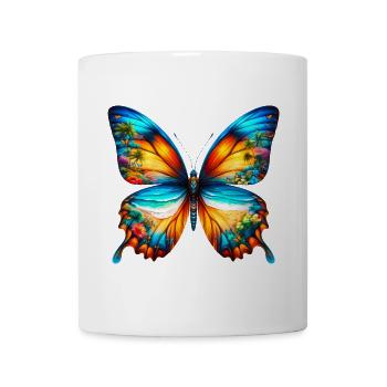 Schmetterling - Tasse - Weiß - Vorne