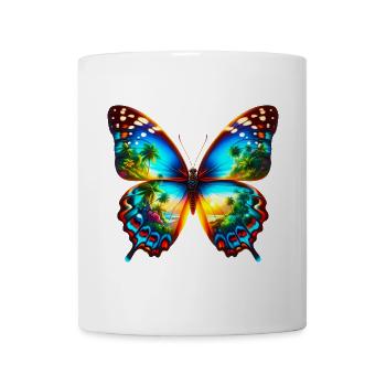 Schmetterling - Tasse - Weiß - Vorne