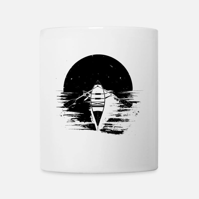 Ruderboot Zeichnung - Tasse - Weiß