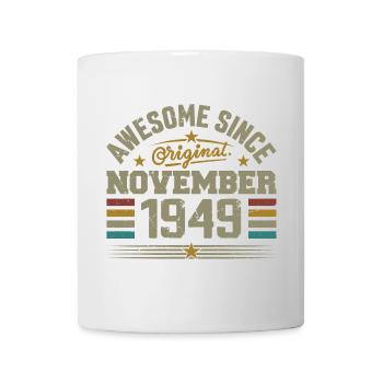 November 1949 Birthday Gift | November 1949 - Mug - white - Front