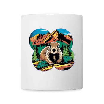 Marmotte - Mug blanc - blanc - Devant