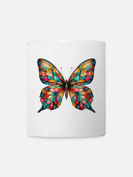 Papillon - Mug blanc - blanc