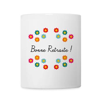 RETRAITE. RETRAITE. RETRAITEE. BONNE RETRAITE - Mug blanc - blanc - Devant