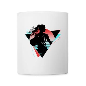 Basketball Basketball Player Fan Neon Colorful - Mug - white - Front