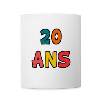 20. 20th ANNIVERSARY. 20 YEARS ANNIVERSARY. 20 YEARS. - Mug - white - Front