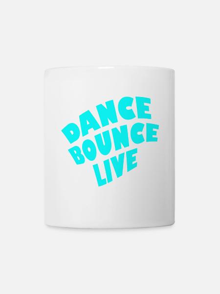 dance bounce live - Tasse - Weiß